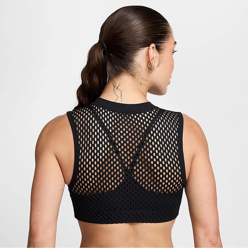 NWT Nike Indy Net Low Support Padded Sports Bra. Black. Size L. Retail $55 - Picture 2 of 2